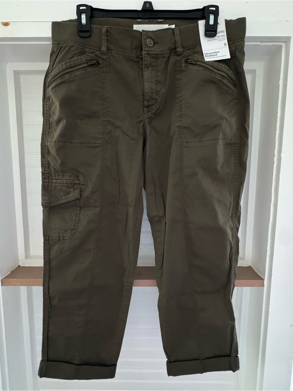 Sonoma Women’s Olive Green Utility Cargo Pants-New!